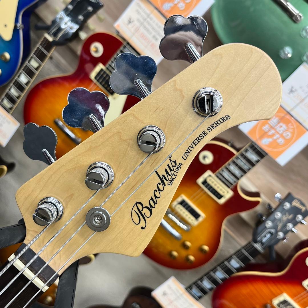 【11300】Bacchus ジャズベースタイプ アクティブ サンバースト