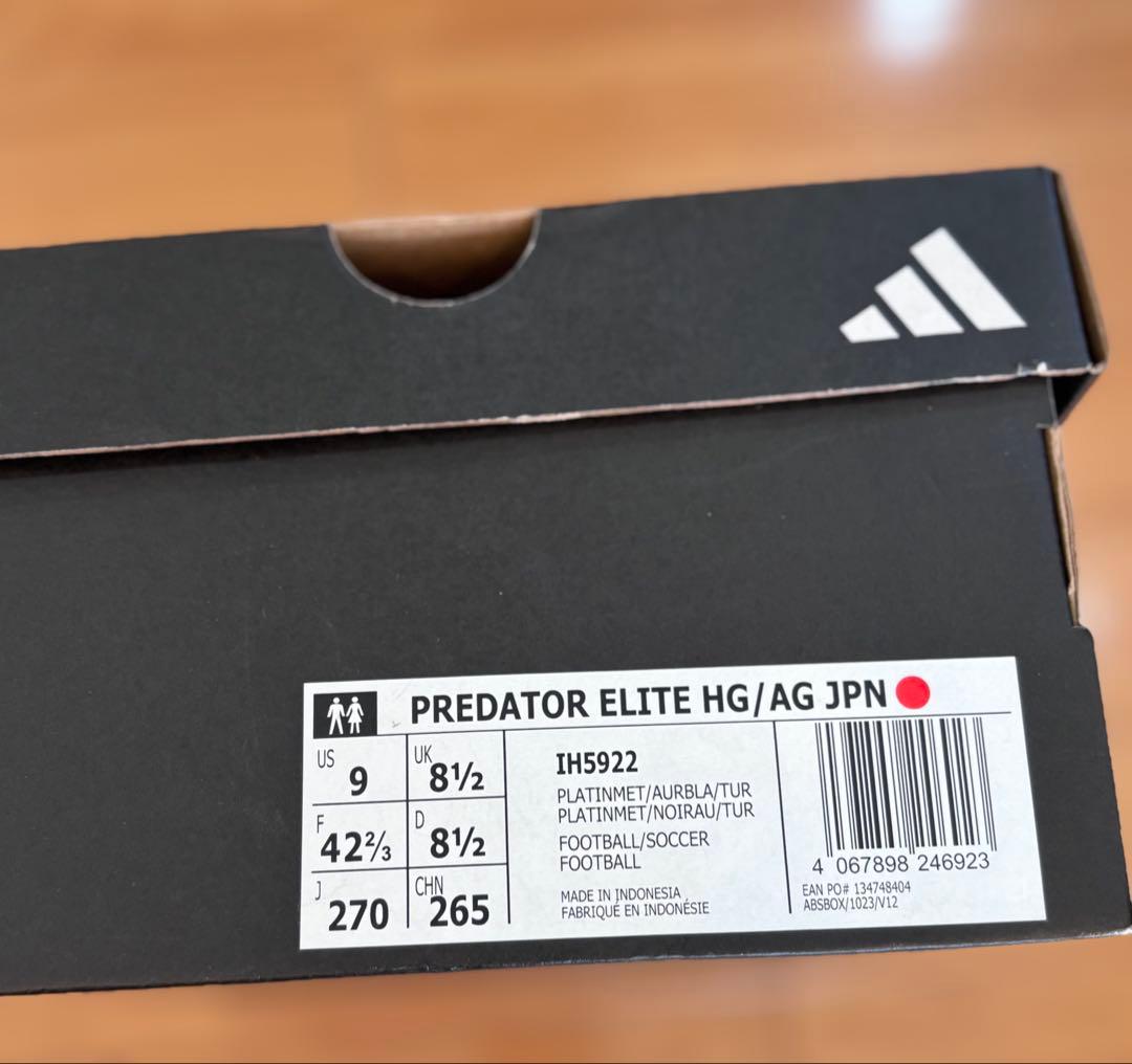 プレデター ELITE HG/AG ジャパン 27.0cm