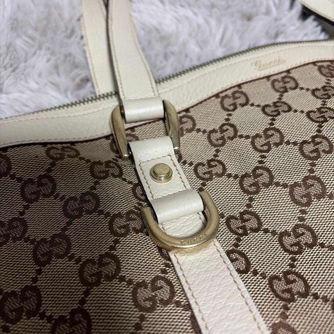 グッチ トートバッグ GGキャンバス ブラウン ベージュ シャンパンゴールド