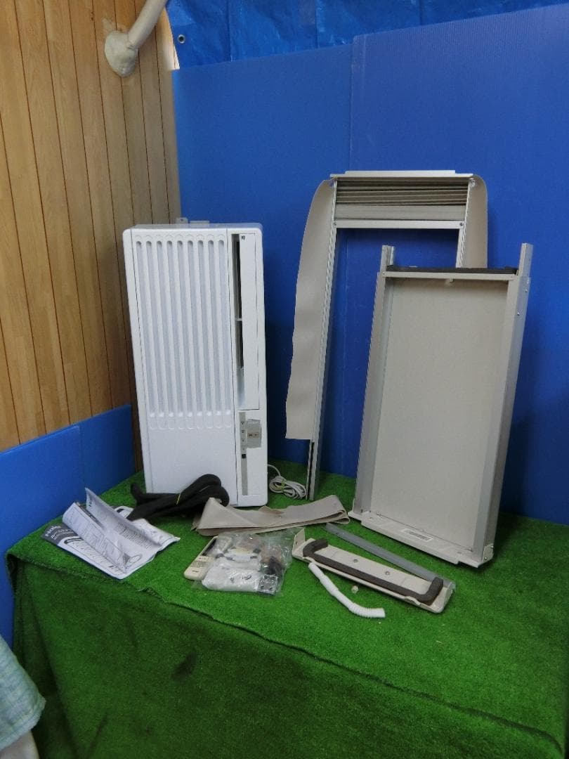 S7★ハイアール 窓エアコン ウインドエアコン JA-16W 延長枠付 送料無料