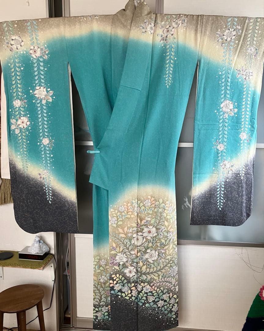 翠山工房　正絹　辻ヶ花振袖