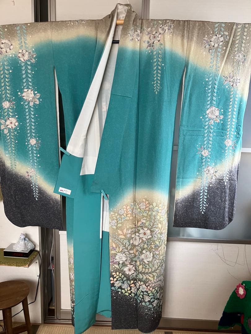 翠山工房　正絹　辻ヶ花振袖