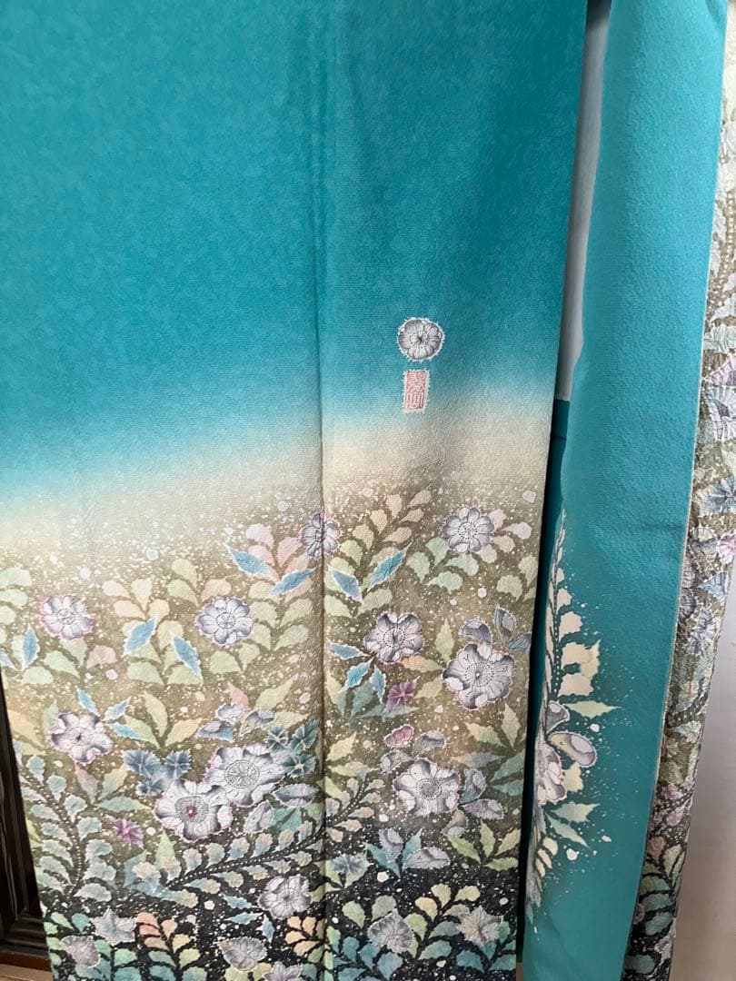 翠山工房　正絹　辻ヶ花振袖