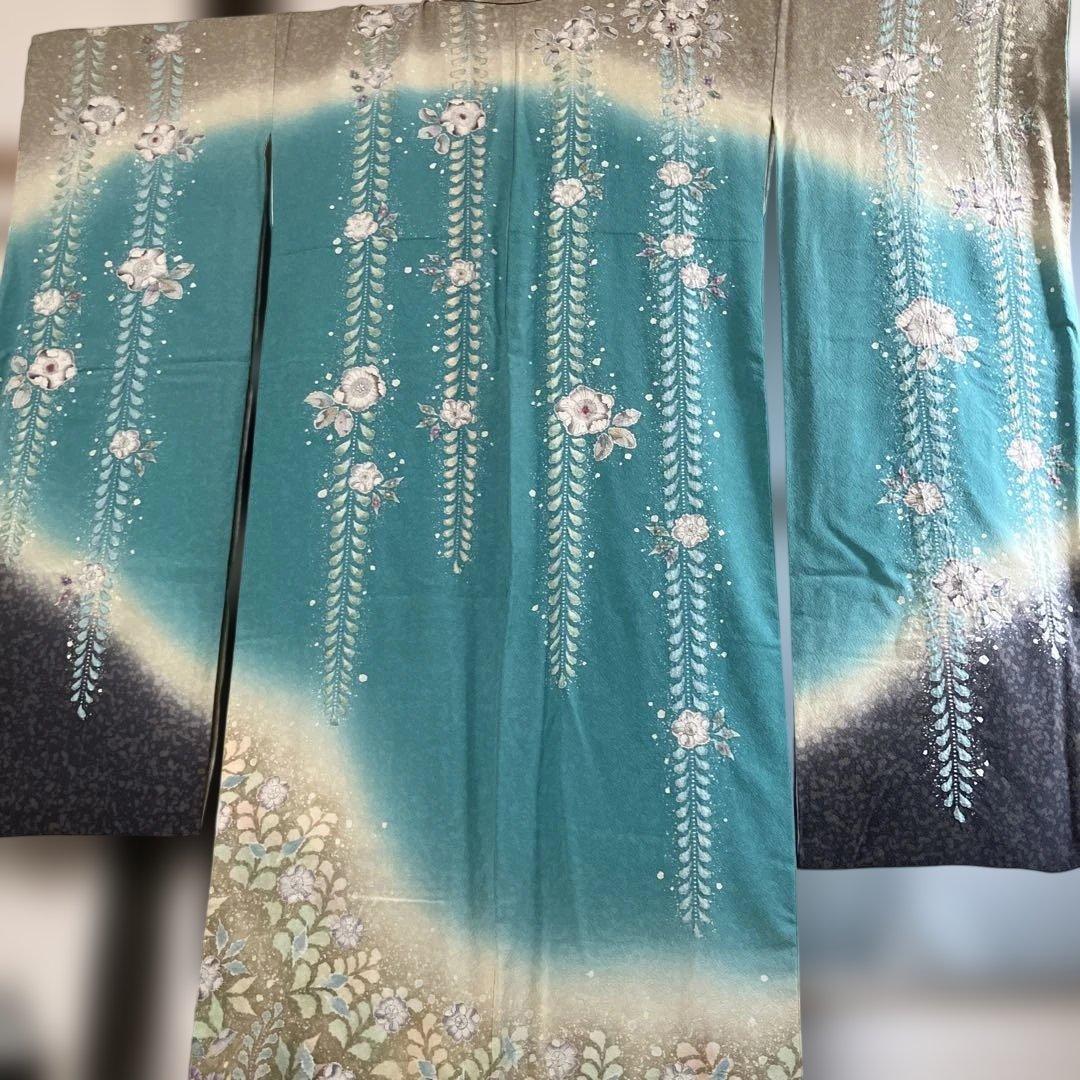 翠山工房　正絹　辻ヶ花振袖