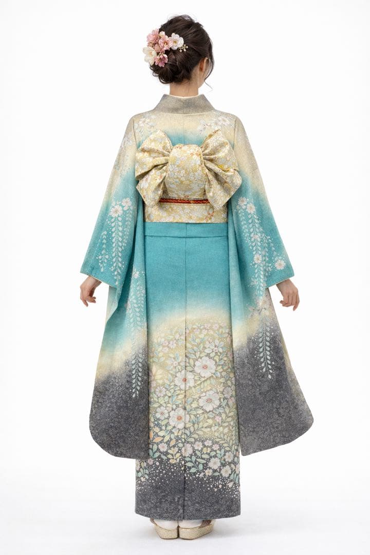 翠山工房　正絹　辻ヶ花振袖