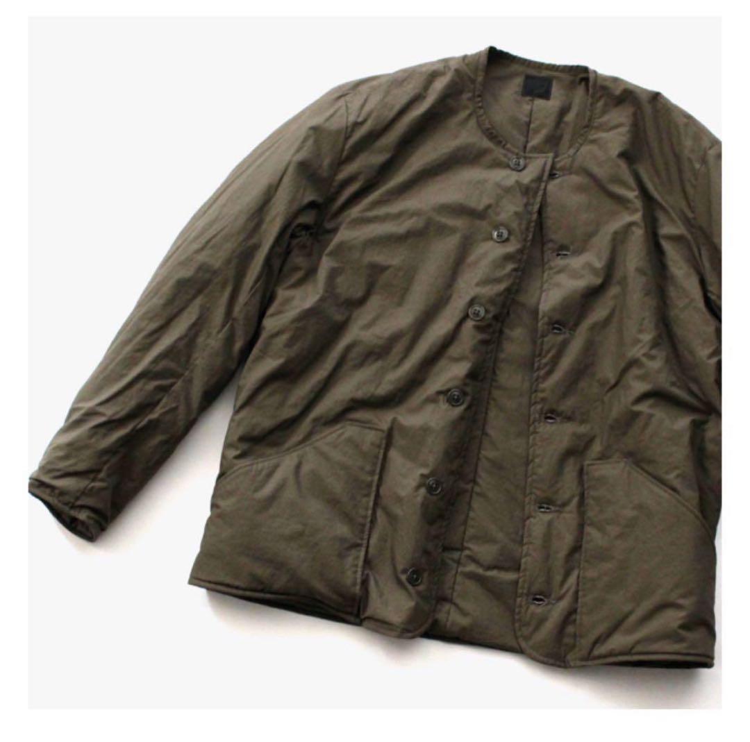 美中古 orslow オアスロウ コットンシェルジャケット ノーカラー L