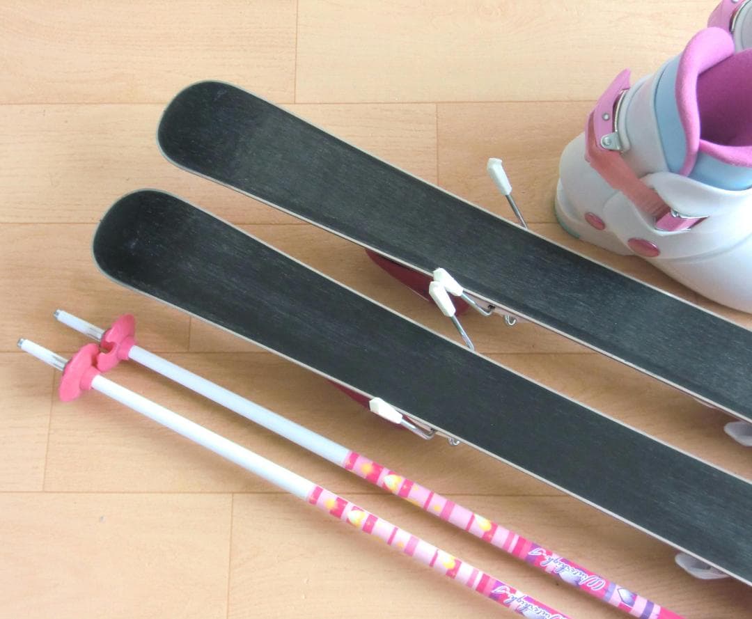 ■■送料無料■Hart■子供用スキー4点セット■86/19■WAX済■女の子■■