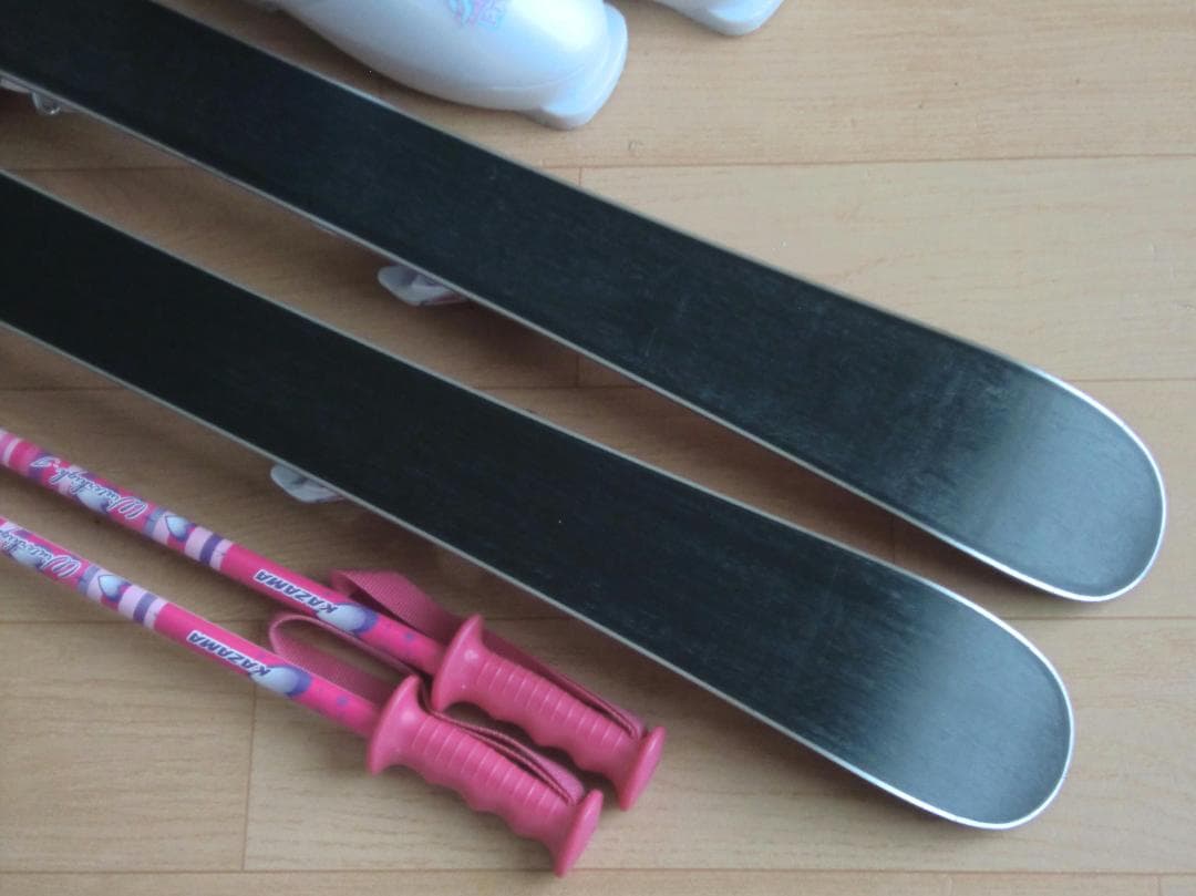 ■■送料無料■Hart■子供用スキー4点セット■86/19■WAX済■女の子■■