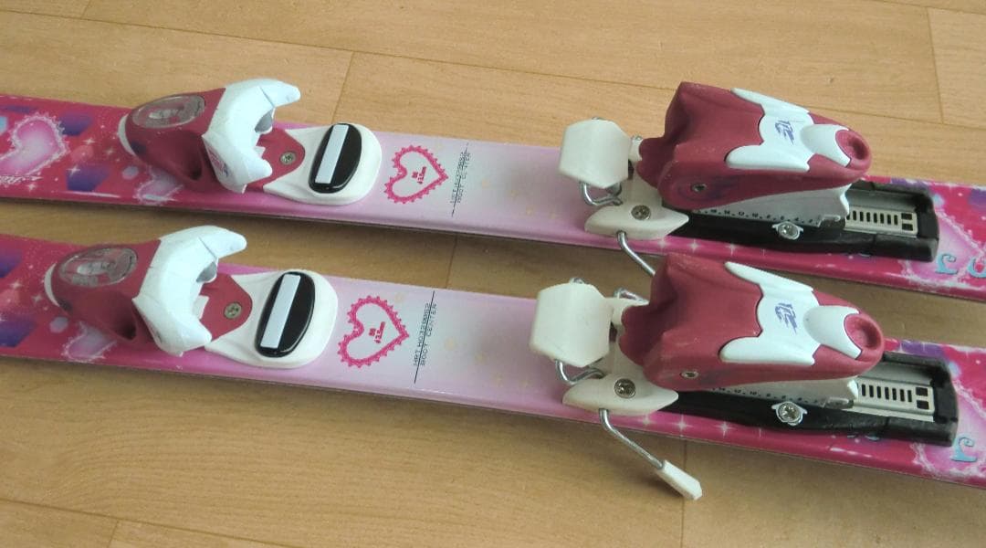 ■■送料無料■Hart■子供用スキー4点セット■86/19■WAX済■女の子■■