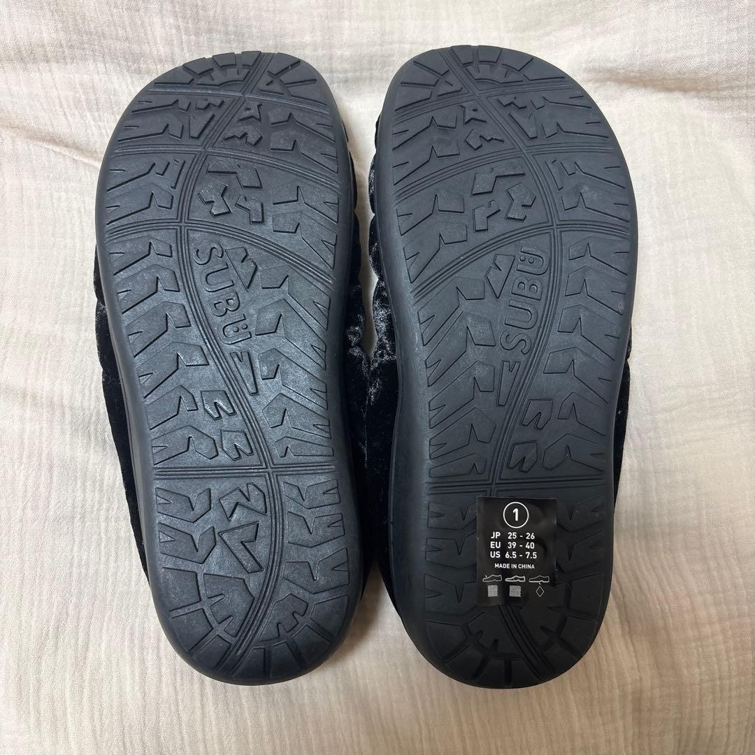 【新品】SUBU VAMP VELVET サンダル 黒 サイズ1