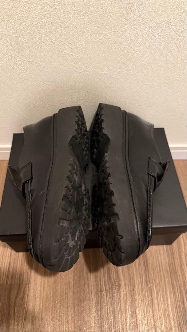 UNOS LOAFER ブラックレザー厚底