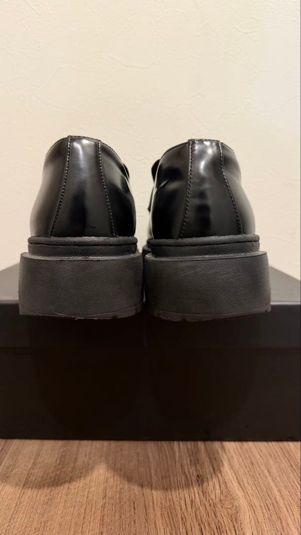 UNOS LOAFER ブラックレザー厚底