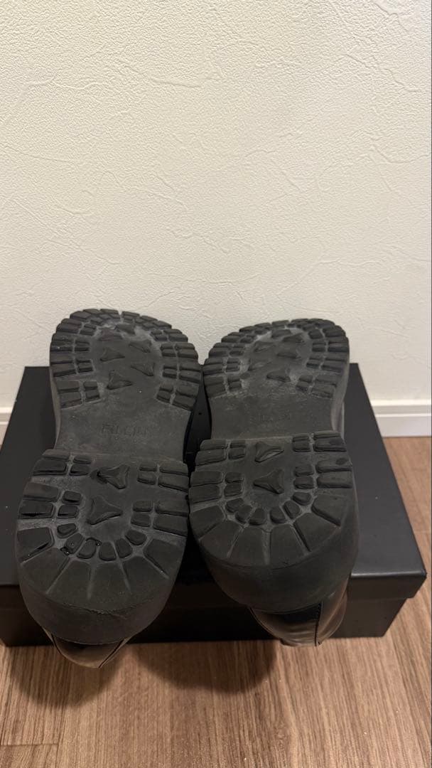 UNOS LOAFER ブラックレザー厚底