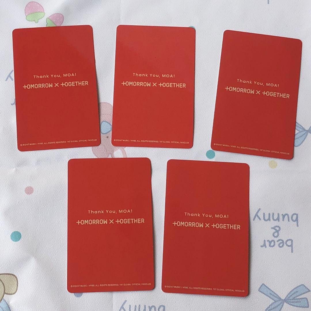 TXT 限定 FC 特典 MOAZONE 日本公演 トレカ 5枚セット