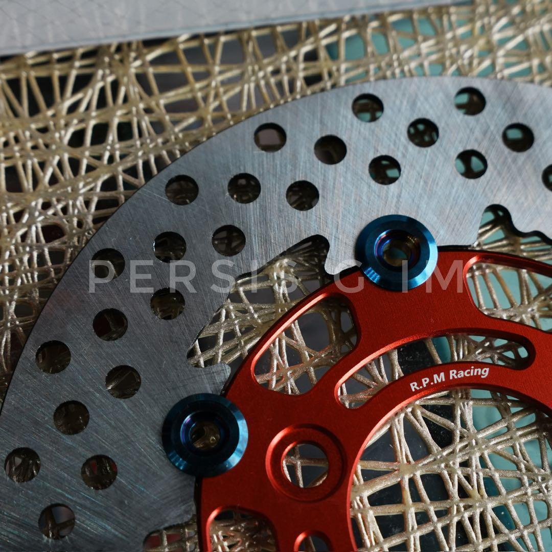 ズーマー DIO系フロントディスク化キット 赤82mmキャリパービッグローター