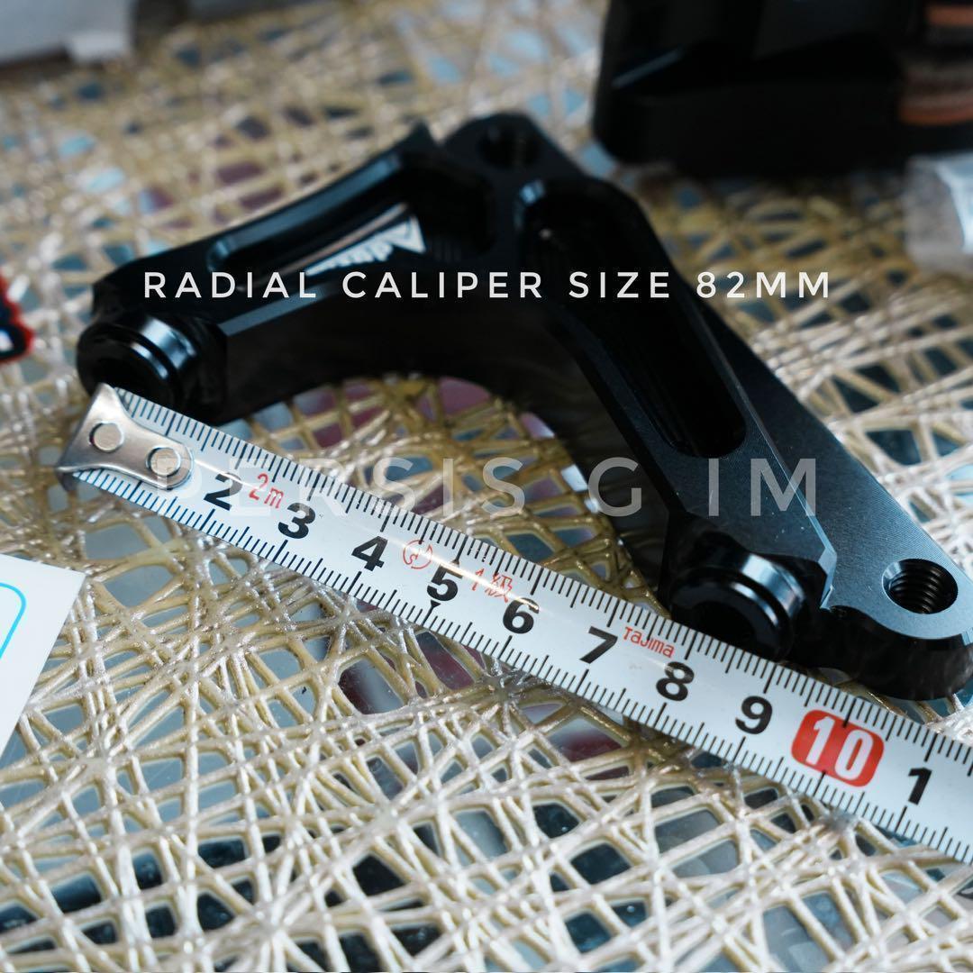 ズーマー DIO系フロントディスク化キット 赤82mmキャリパービッグローター