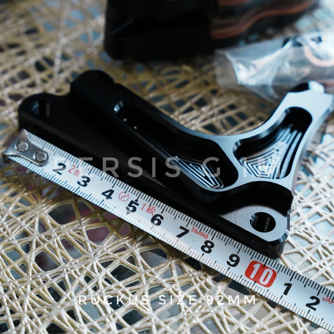 ズーマー DIO系フロントディスク化キット 赤82mmキャリパービッグローター