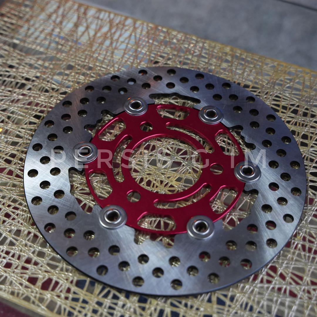 ズーマー DIO系フロントディスク化キット 赤82mmキャリパービッグローター