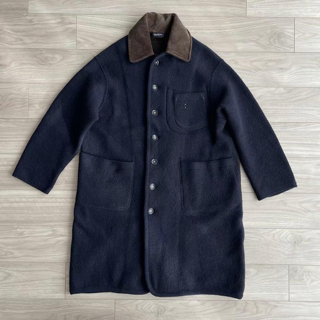 連休限定価格　45R 45rpm 縮絨ニットのチロリアンコート