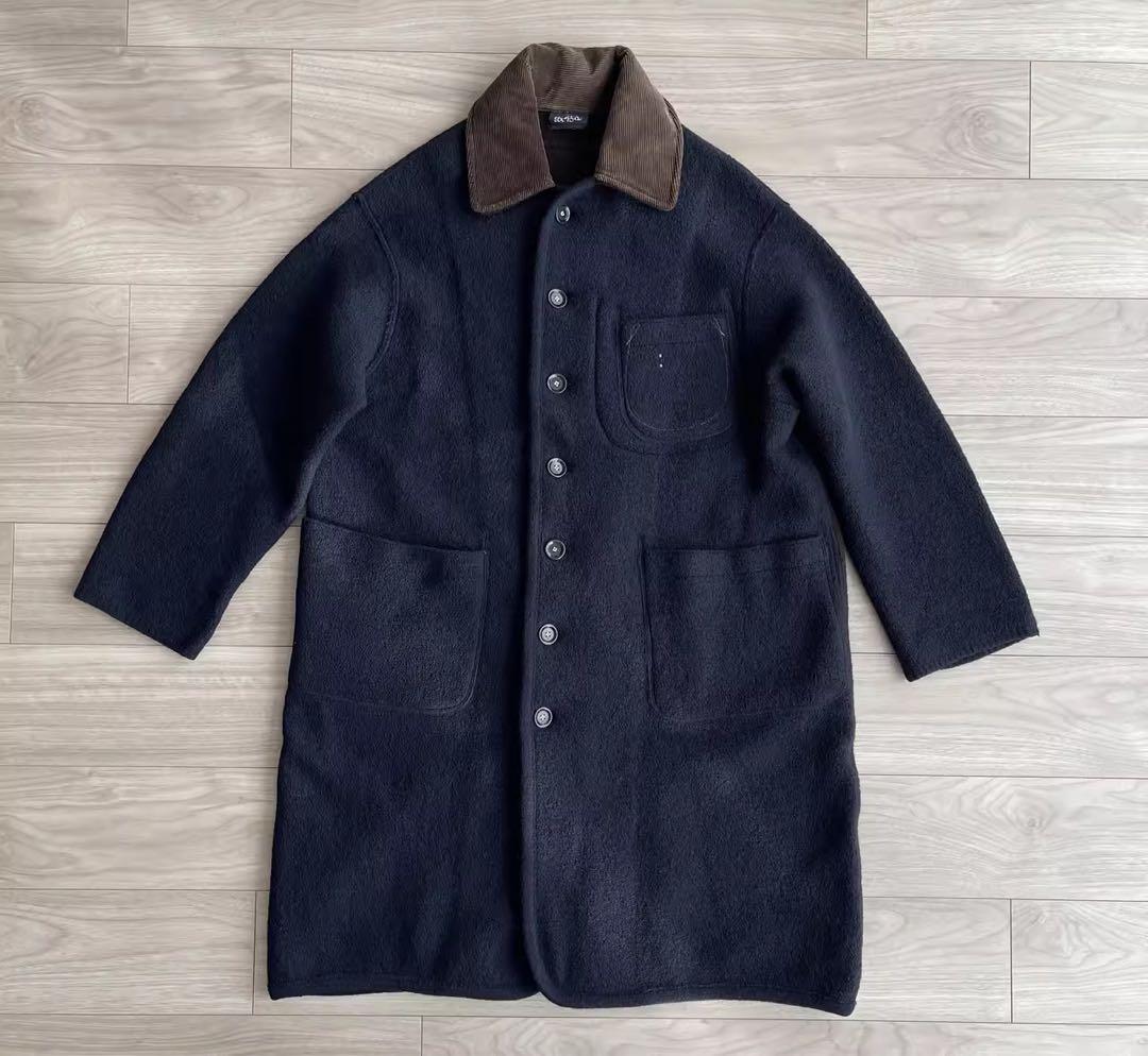 連休限定価格　45R 45rpm 縮絨ニットのチロリアンコート