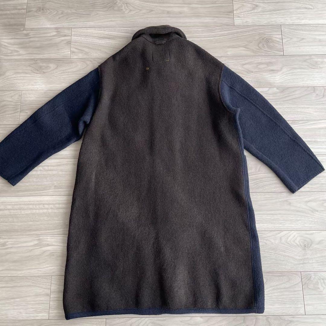 連休限定価格　45R 45rpm 縮絨ニットのチロリアンコート