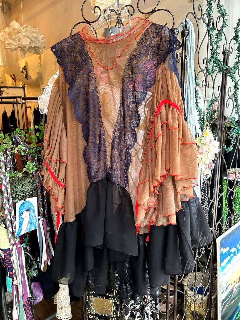 ✴︎リメイクワンピース＊アマチュナル☆ゆったり＊ラムラム＊トップス