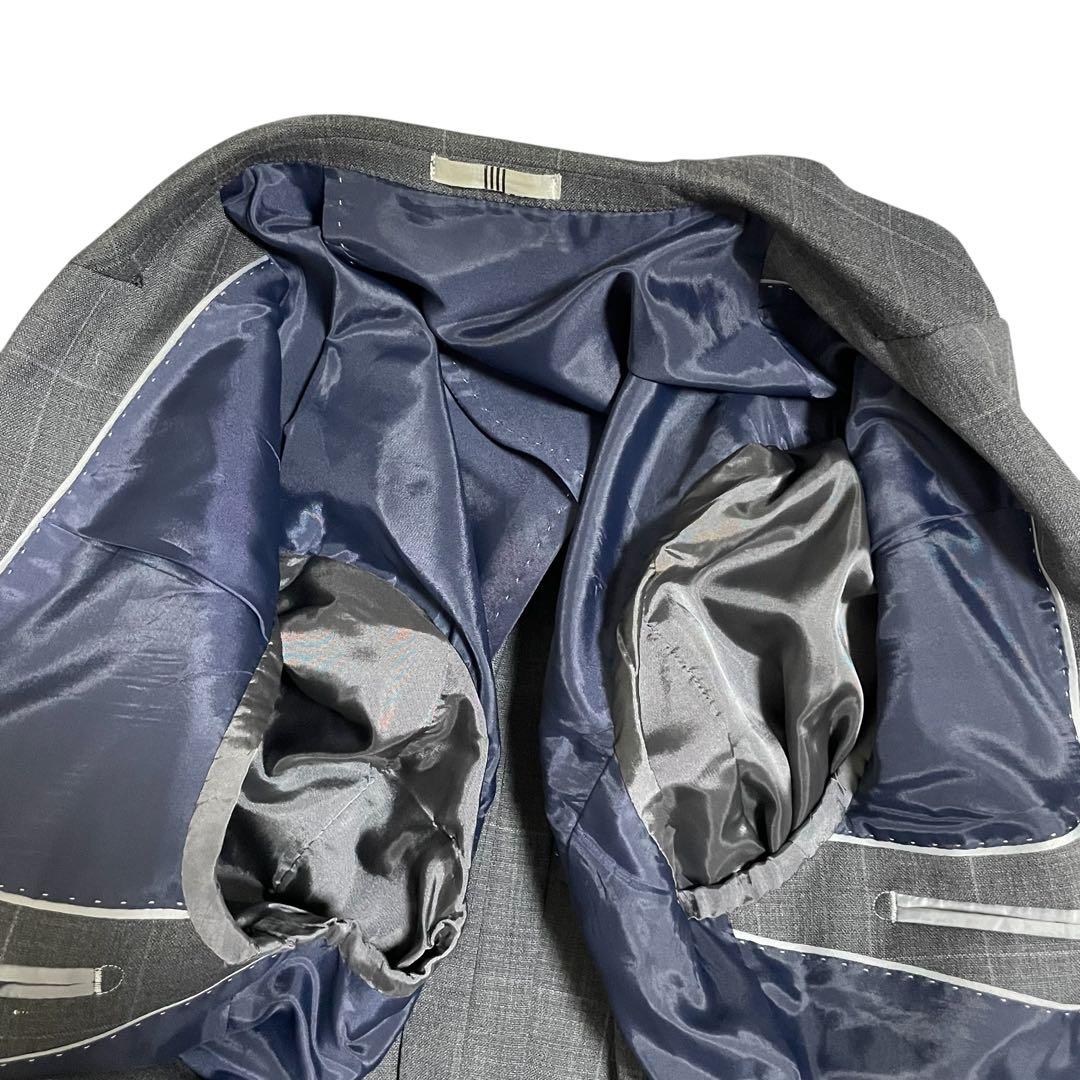 美品 スーツセレクト ビジネススーツ セットアップ ウィンドーペンチェック A5