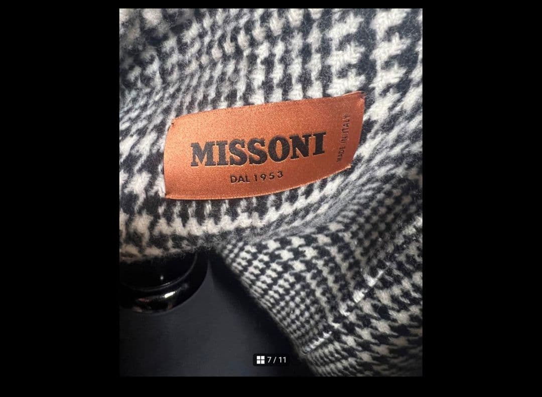 ミッソーニ　ヴァージンウール　ニットチェスターコート　トレンチコート