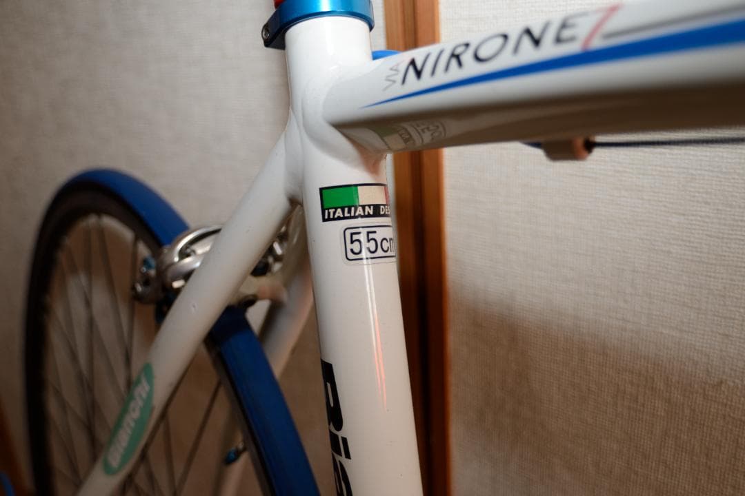 Bianchi ロードバイク 群馬の駅で引渡し