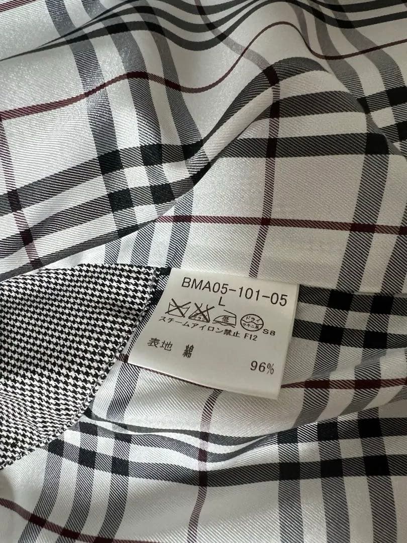 BURBERRY BLACK LABEL バーバリー コート グレー チェック柄