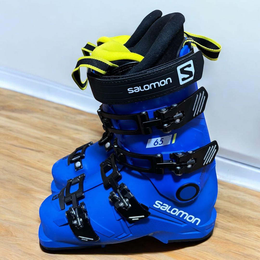 良品✨サロモン S/RACE65 22.5cm ジュニア上位モデル スキーブーツ
