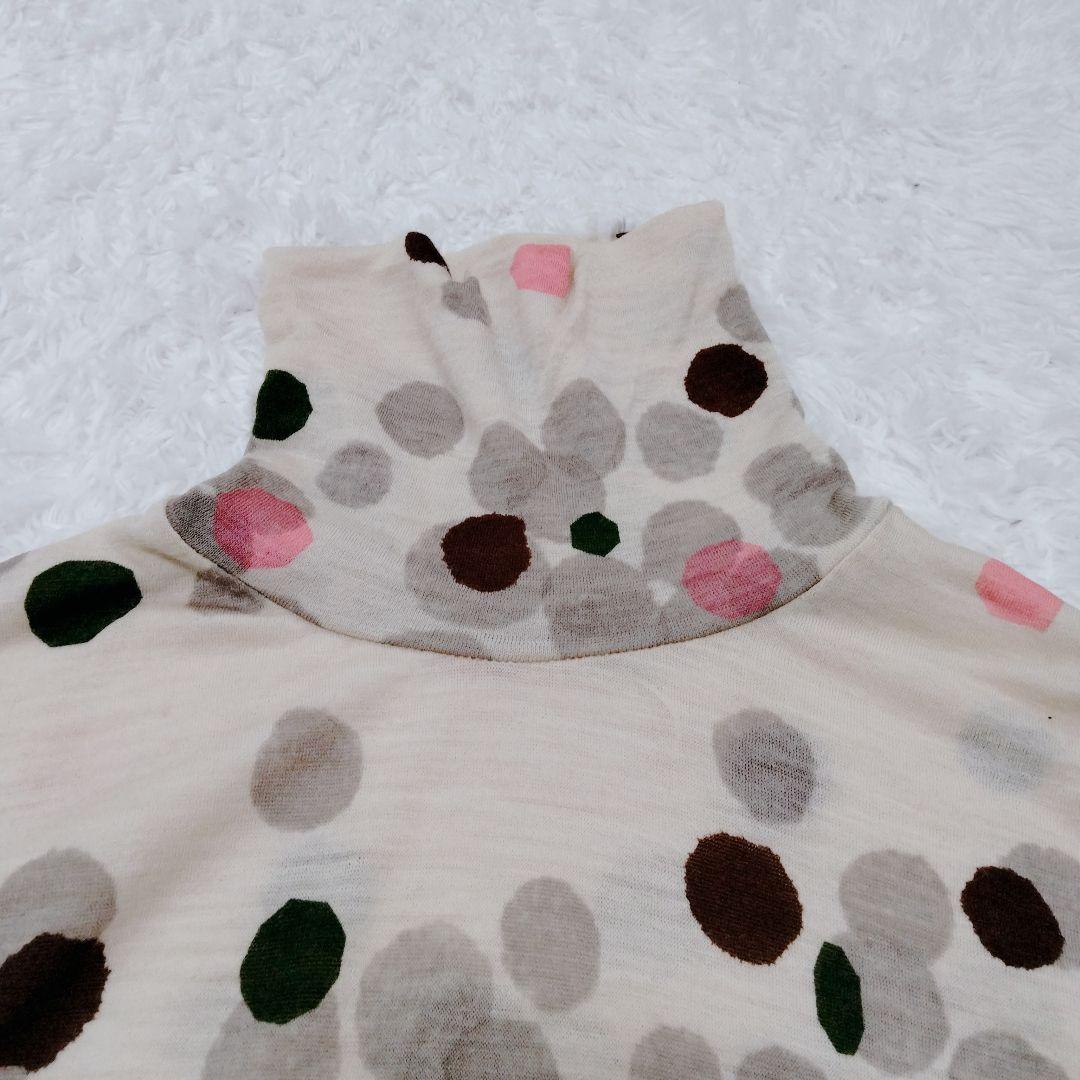 ミナペルホネン　ウール　タートル　トップス　ドット　glimmer