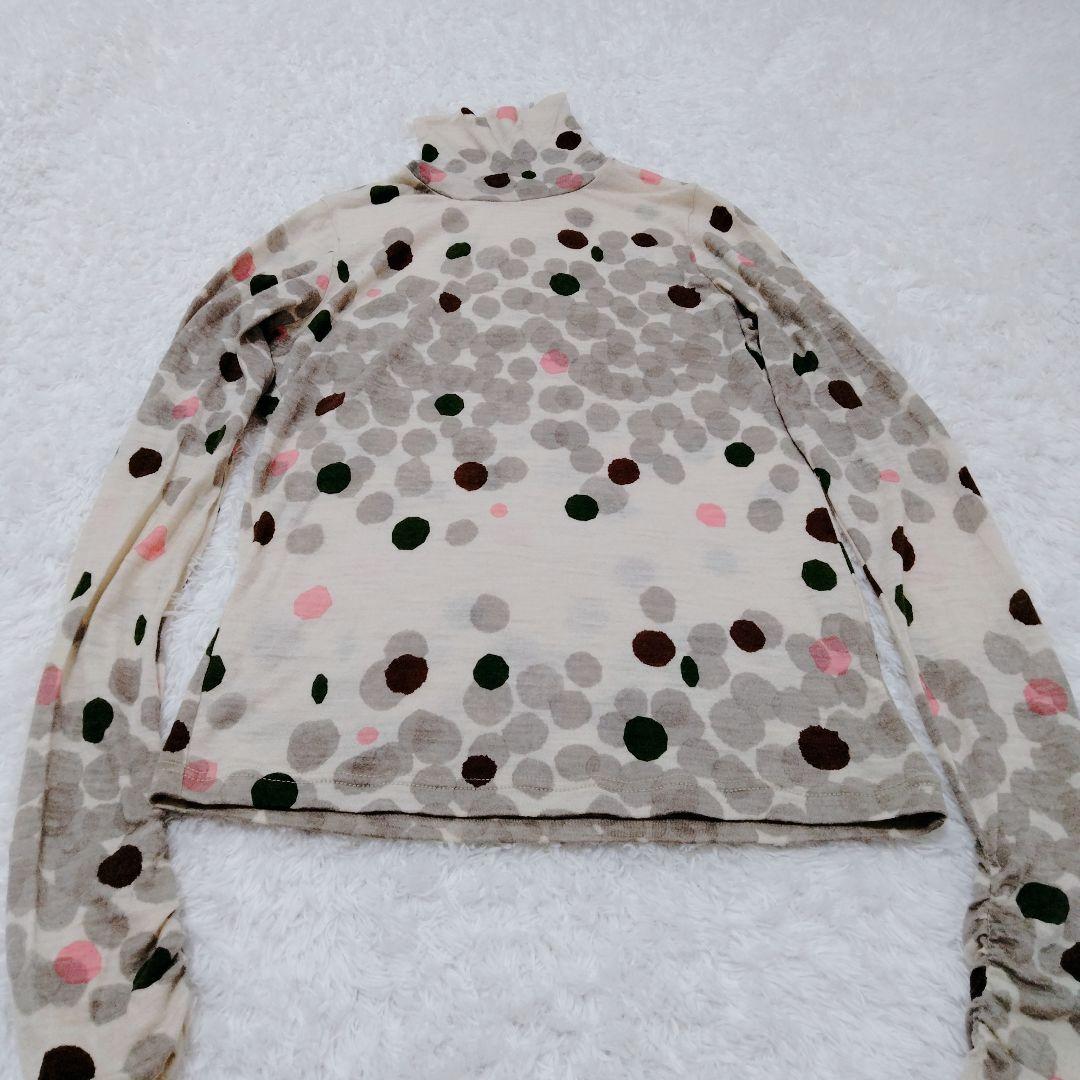 ミナペルホネン　ウール　タートル　トップス　ドット　glimmer