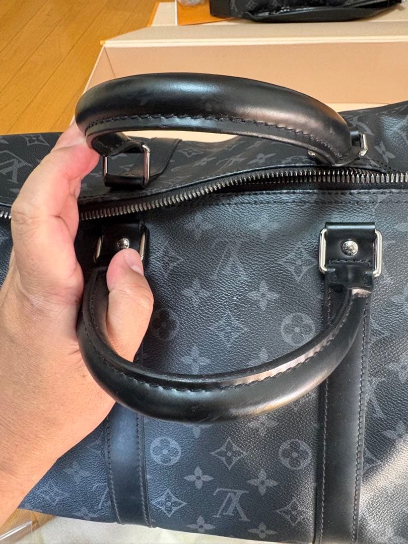 美品　ルイヴィトン　ＬＶ モノグラム・エクリプス キーポルバンドリエール55