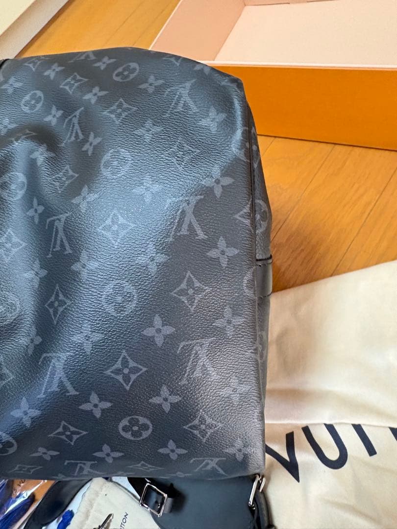 美品　ルイヴィトン　ＬＶ モノグラム・エクリプス キーポルバンドリエール55