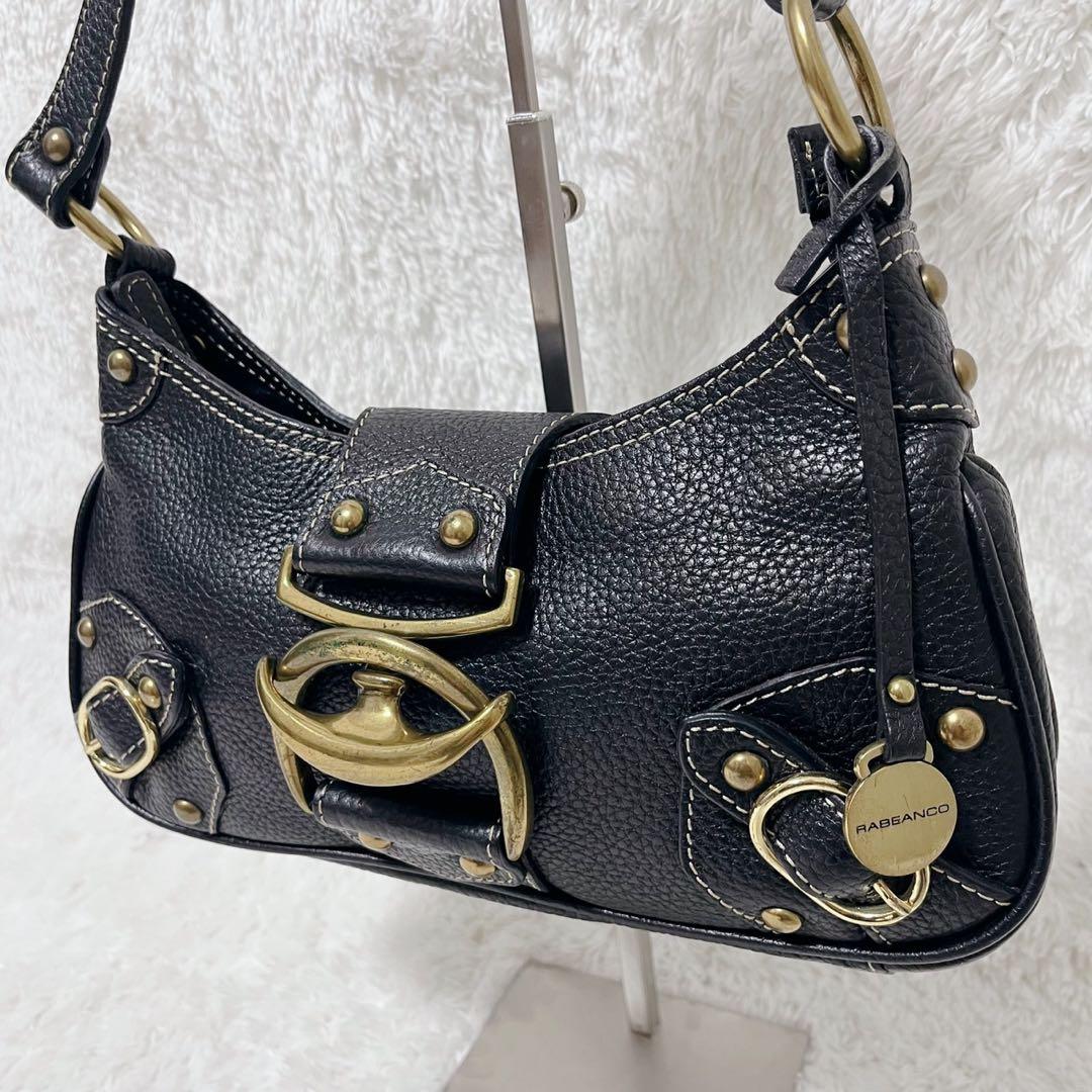 希少 Y2K 本革 ゴールド金具 アーカイブワンショルダーバッグ