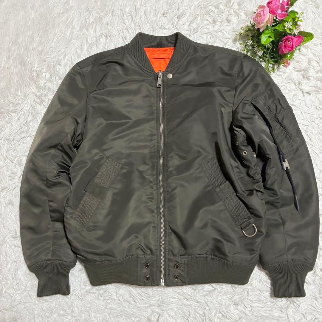 美品【DIESEL】ディーゼル MA-1 ボンバージャケット S
