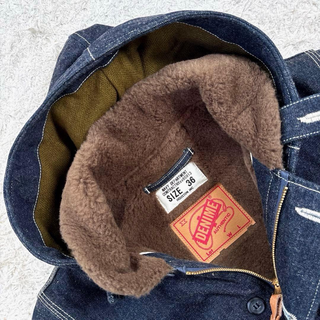 ✨希少・DENIME別注✨ヒューストン　フレンチデッキジャケット　ボア　アルパカ