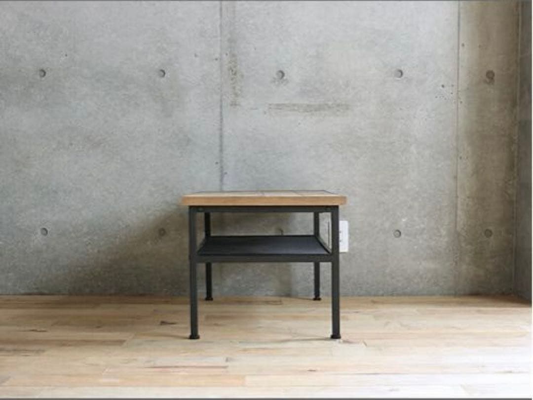 センターテーブル 90cm × 46cm 木製 スチール 黒