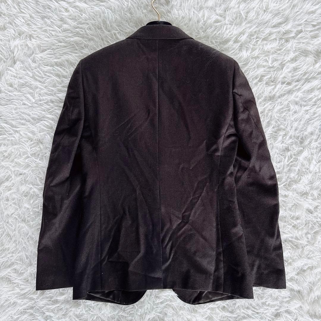 【スーツセレクト】スリーピース スーツ ブラウン 千鳥柄 Y4サイズ