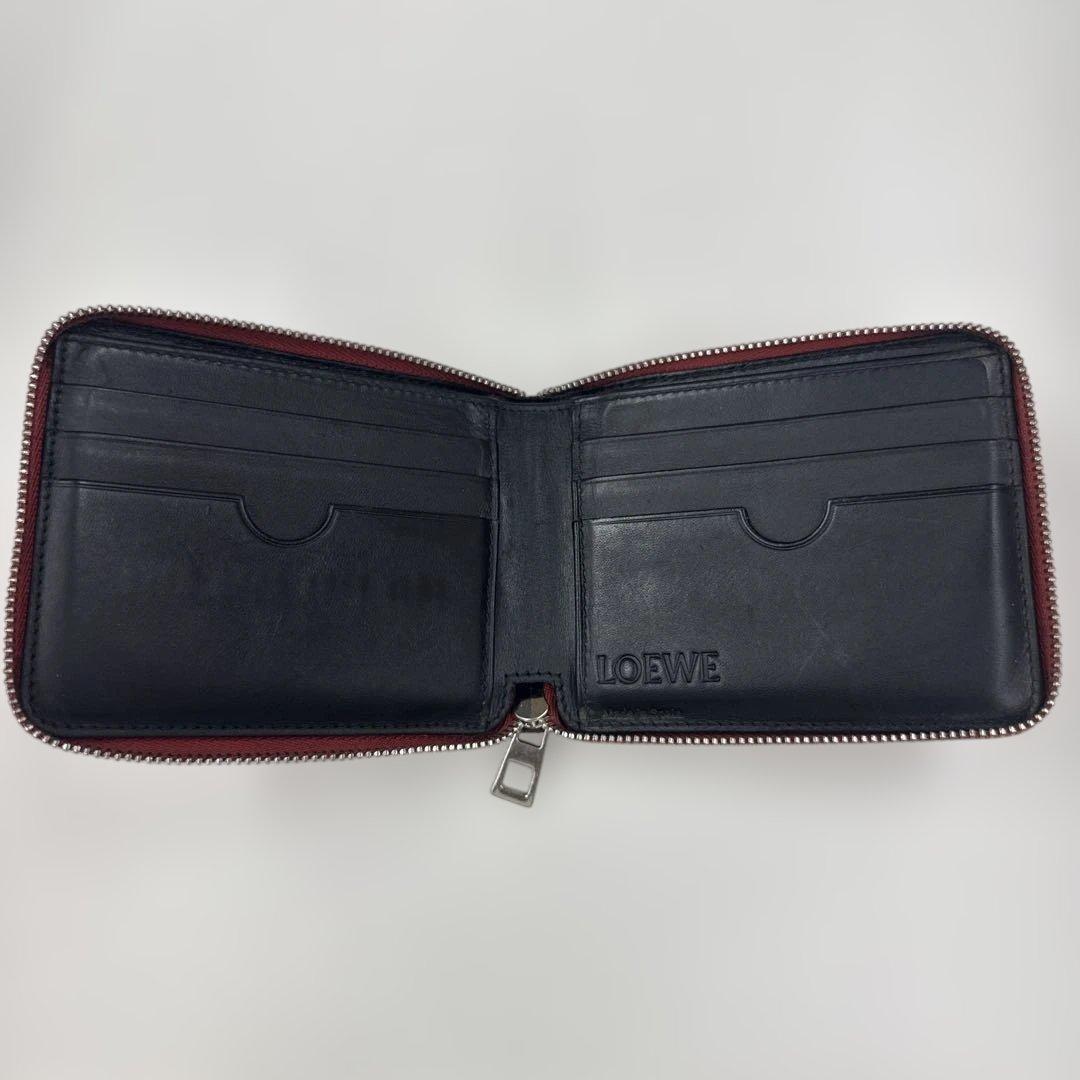 LOEWE アナグラム ラウンドジップ 二つ折り財布