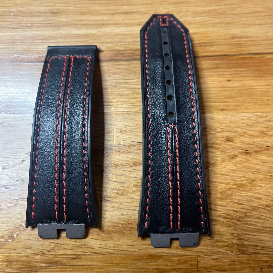 ウブロ　ビッグバン　黒 赤ステッチ