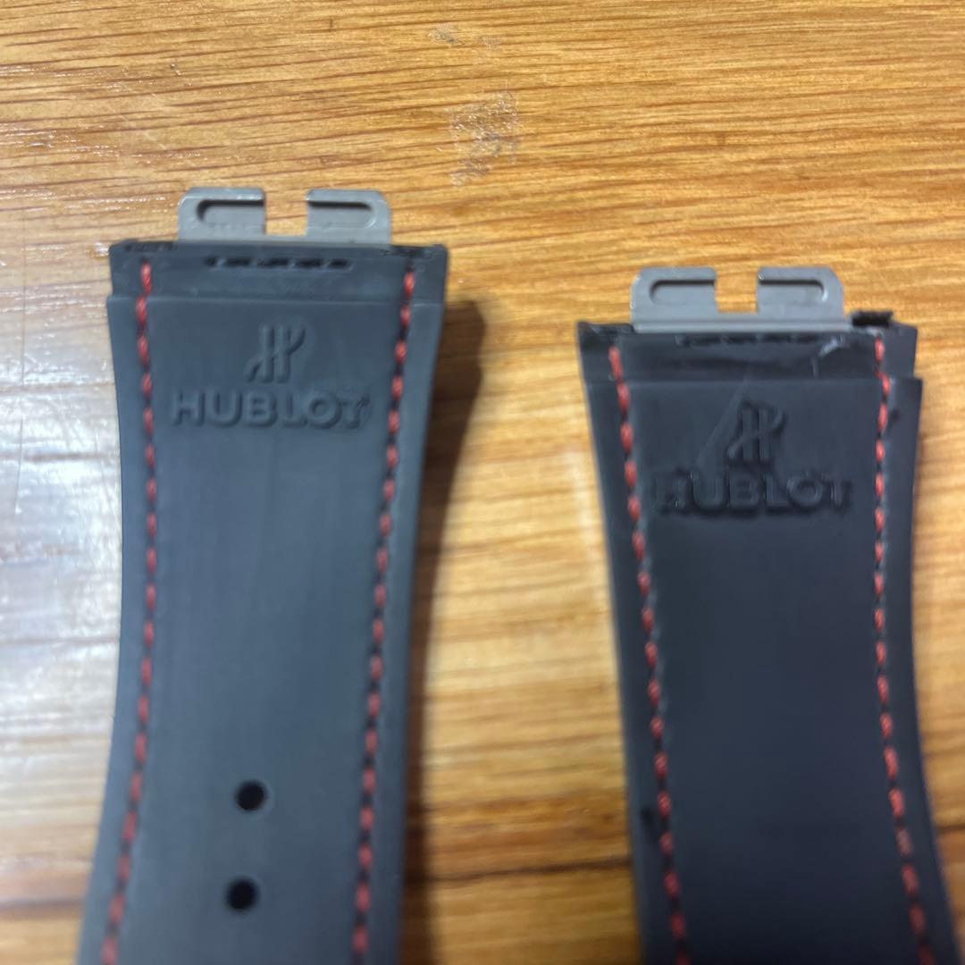 ウブロ　ビッグバン　黒 赤ステッチ