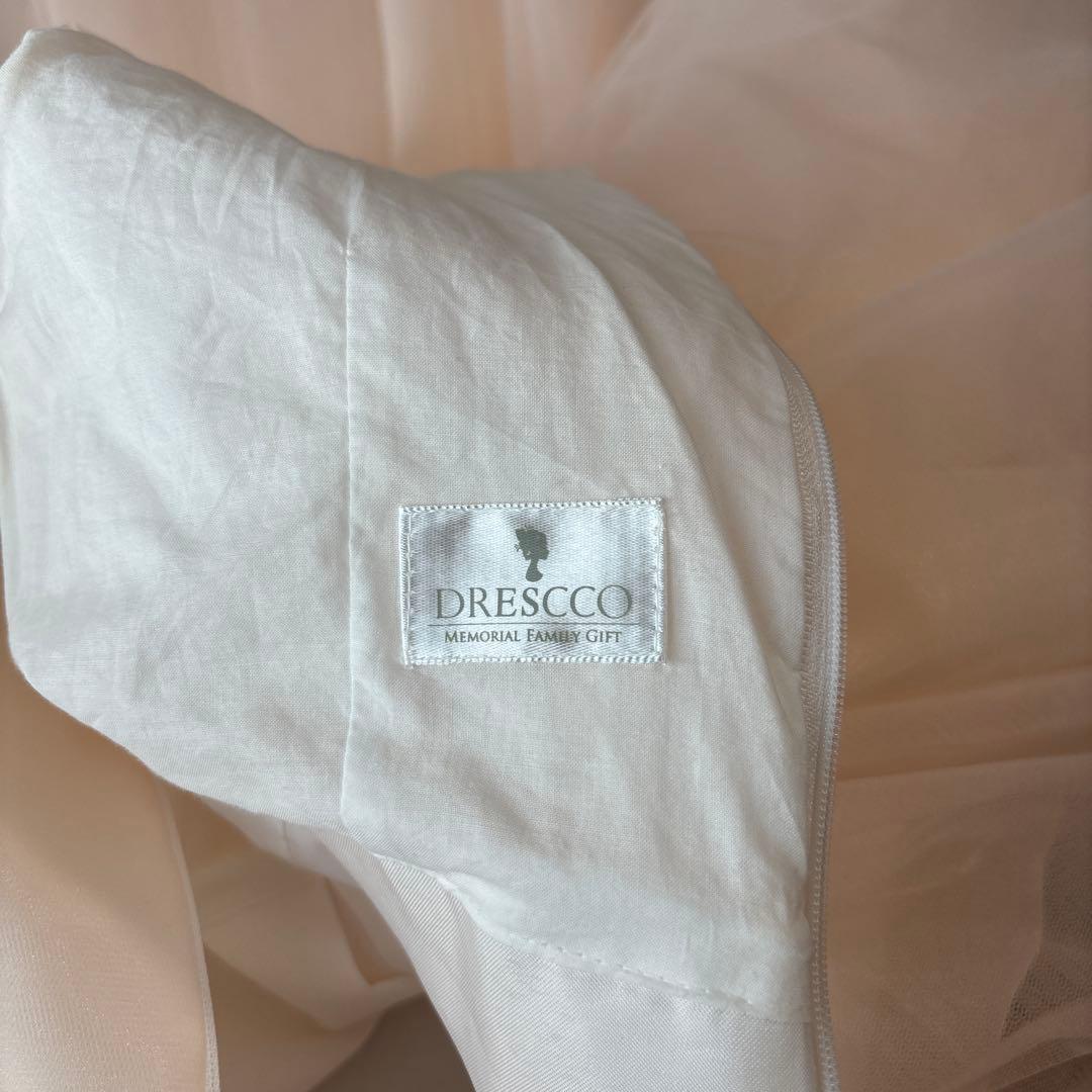 美品　DRESCCO サーモンピンクドレス　130