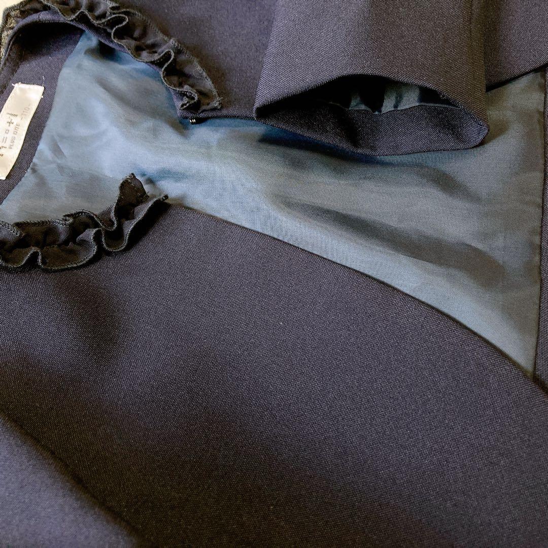 110size ベージュ×ネイビー セレモニー 入学 卒園 フォーマル 式典