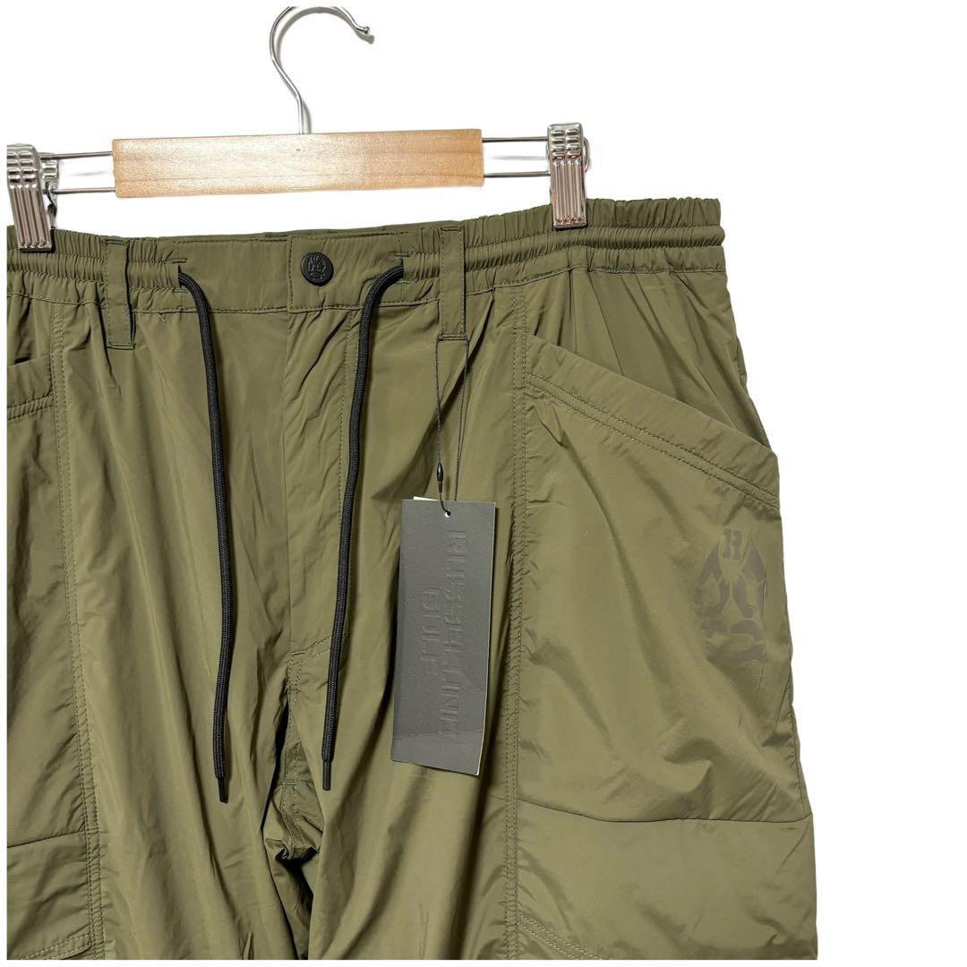 ラッセルノ ゴルフ コンバットポケット ナイロン ロングパンツ カーキ L 5