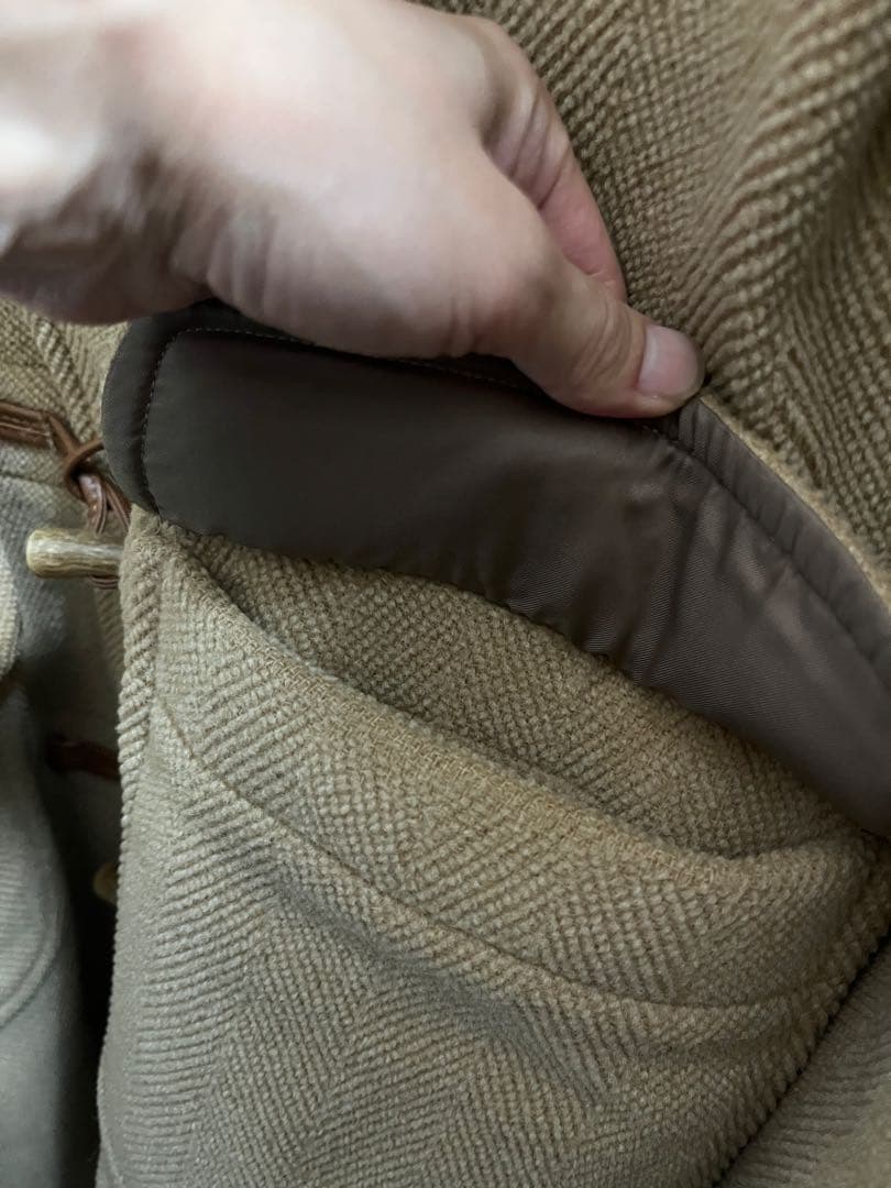 美品NEW YORKER ムーアブルックダッフルコートSサイズ キャメル ウール