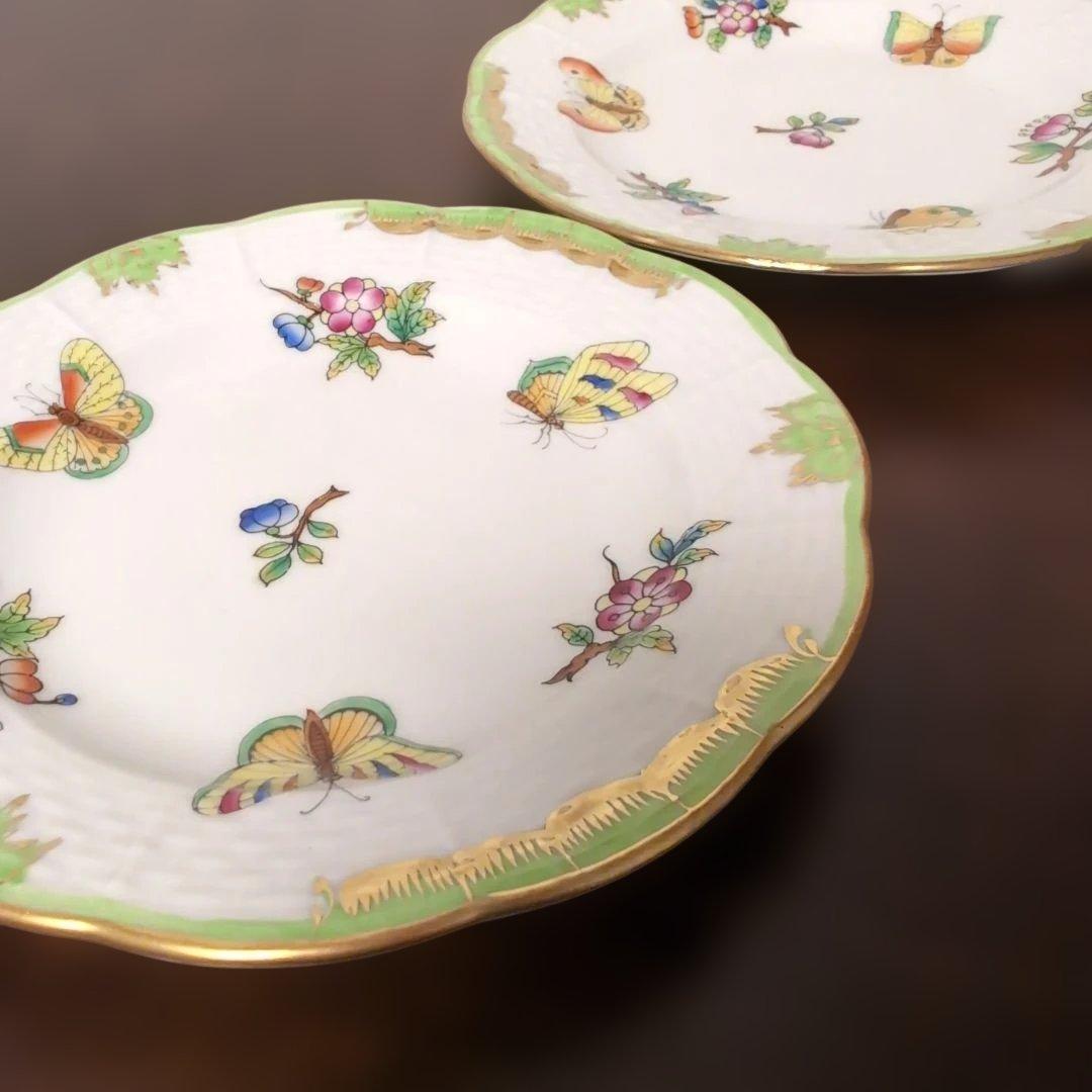 ヘレンド　ヴィクトリアブーケ　小皿　2枚　ハンガリー