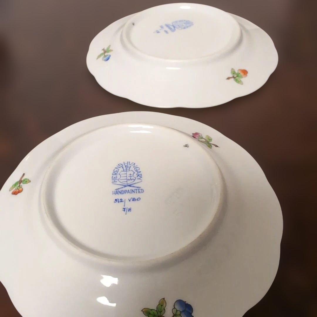 ヘレンド　ヴィクトリアブーケ　小皿　2枚　ハンガリー