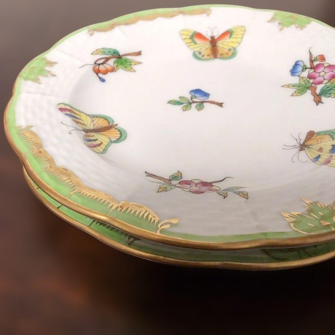 ヘレンド　ヴィクトリアブーケ　小皿　2枚　ハンガリー